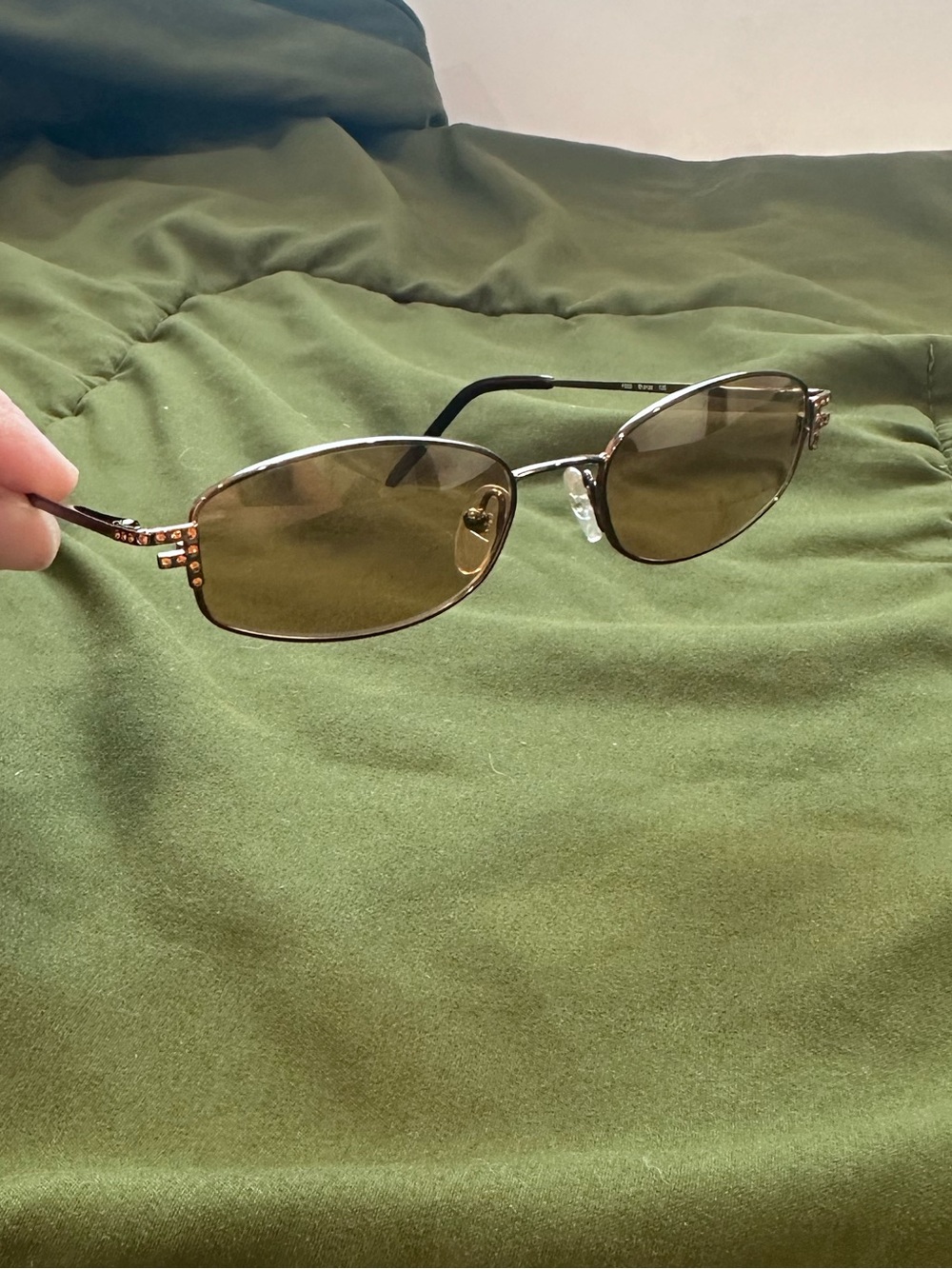 Fendi Bronze Metal Frame Sunglasses